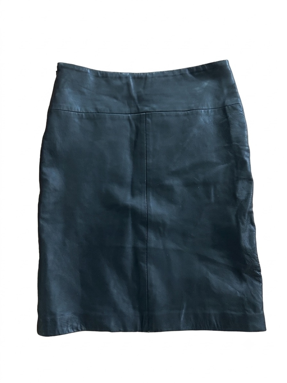 GUESS Black Genuine Leather Pencil Skirt Size 6